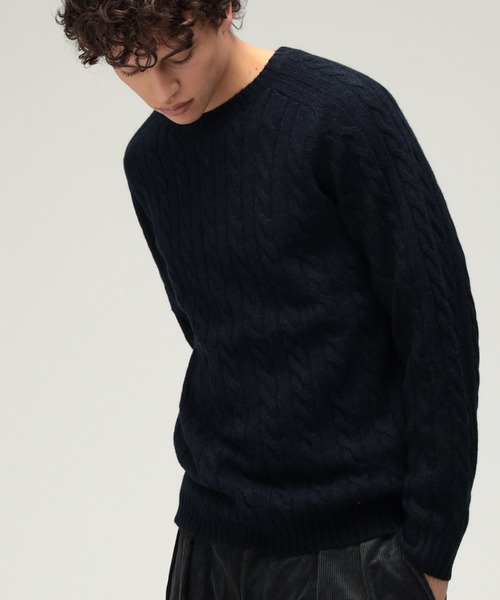 5ゲージ ケーブル クルーネック（ニット/セーター）｜BEAMS PLUS