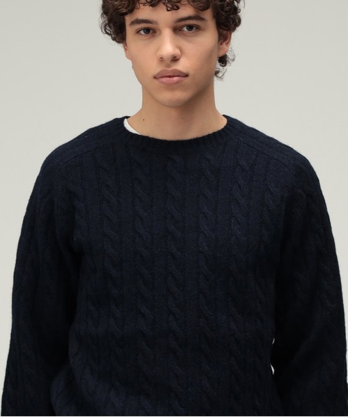 5ゲージ ケーブル クルーネック（ニット/セーター）｜BEAMS PLUS