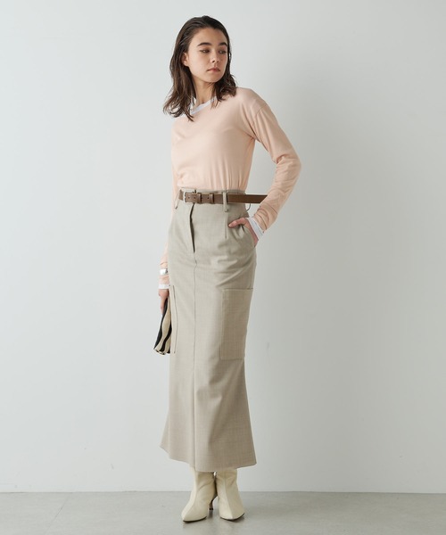 Whim Gazette(ウィム ガゼット) 強撚天竺プルオーバー Whim Gazette(ウィム ガゼット)｜Vガゼットプルオーバー/オフホワイト