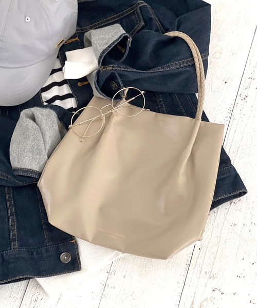 ROPE' PICNIC（ロペピクニック）の「【累計25,000点突破】洗えるメッシュハンドルミドルトートバッグ/新色追加（トートバッグ・レディース・ブルー/キナリ/ピンク系その他2/ピンク/イエロー系その他/シルバー/ブラック/ベージュ/ラベンダー/ピンク系その他/ゴールド/レッド/ブルー系その他4/ブラウン系その他2・FREE）」の4枚目の写真