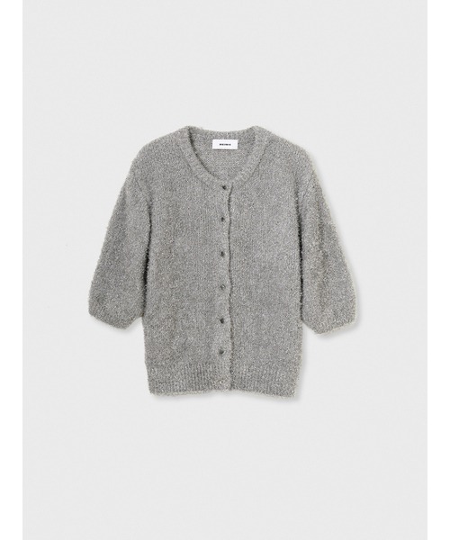 MIESROHE(ミースロエ)の「sustainable ハーフスリーブラメカーディガン(カーディガン/ボレロ・レディース・シルバー/ブラック・FREE)」の22枚目の写真