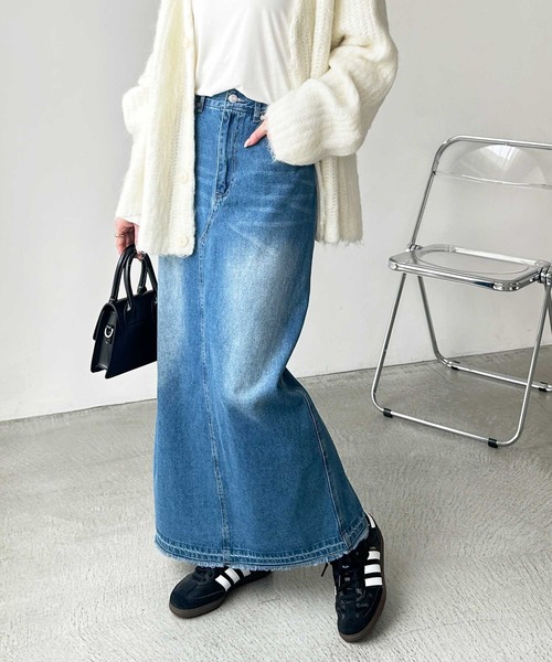 新品タグつき♡カタログ掲載♡フランシュリッペ♡デニムフリルスカート♡日本製 新品タグつき♡カタログ掲載♡フランシュリッペ♡デニムフリル