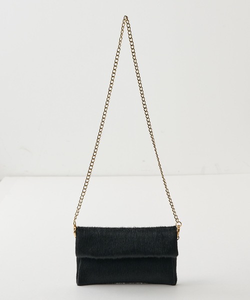 新品 Whim Gazette ★ Hoaw.チェーンショルダーバッグ Whim Gazette(ウィム ガゼット)の【Hoaw.】チェーンショルダーバッグ