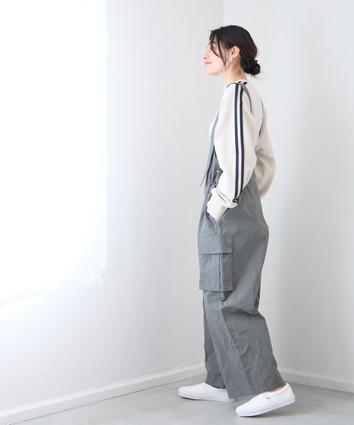 BAYFLOW（ベイフロー）の「ミリタリーオールインワン（つなぎ/オールインワン・レディース・ブラック/グレー・FREE）」の13枚目の写真