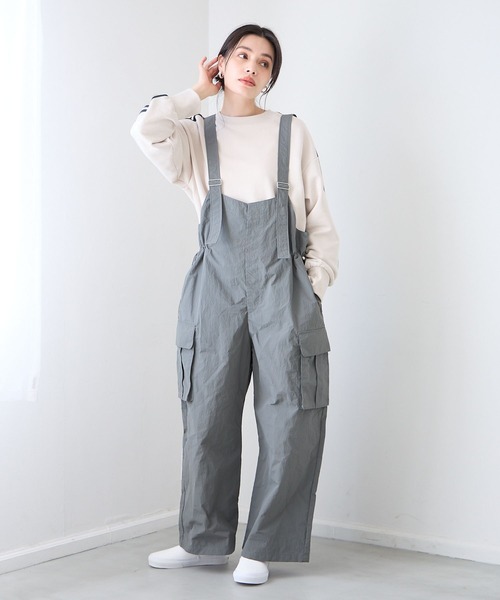 BAYFLOW（ベイフロー）の「ミリタリーオールインワン（つなぎ/オールインワン・レディース・ブラック/グレー・FREE）」の14枚目の写真