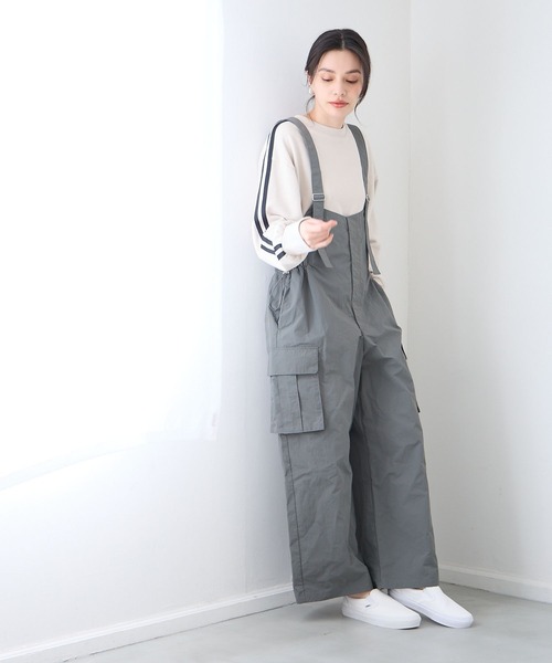 BAYFLOW（ベイフロー）の「ミリタリーオールインワン（つなぎ/オールインワン・レディース・ブラック/グレー・FREE）」の17枚目の写真