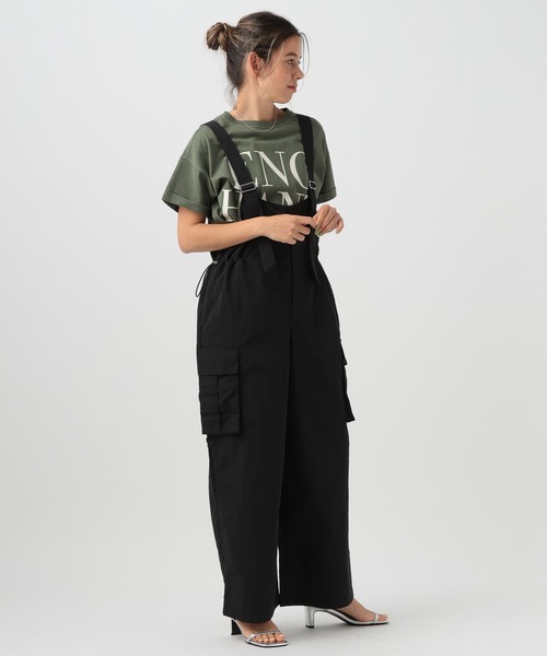 BAYFLOW（ベイフロー）の「ミリタリーオールインワン（つなぎ/オールインワン・レディース・ブラック/グレー・FREE）」の8枚目の写真