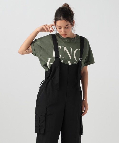 BAYFLOW（ベイフロー）の「ミリタリーオールインワン（つなぎ/オールインワン・レディース・ブラック/グレー・FREE）」の9枚目の写真