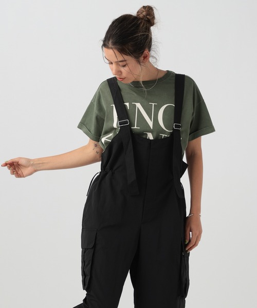 BAYFLOW（ベイフロー）の「ミリタリーオールインワン（つなぎ/オールインワン・レディース・ブラック/グレー・FREE）」の10枚目の写真