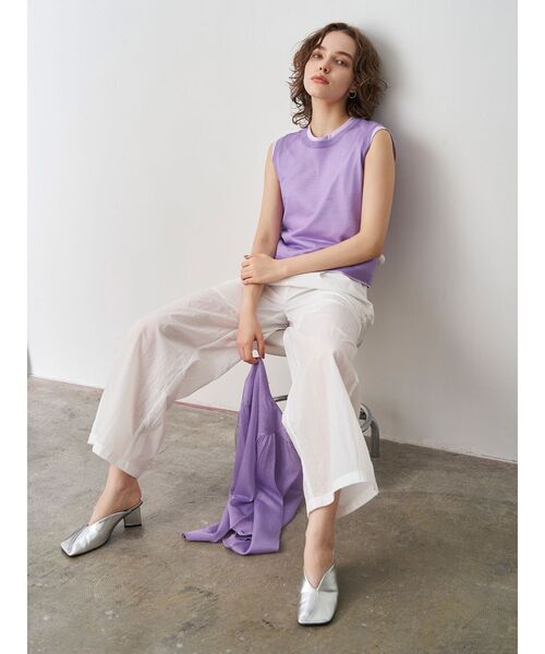 ELENDEEK(エレンディーク)の「シアーVネックカーディガン(カーディガン/ボレロ・レディース・オフホワイト/イエロー/パープル・FREE)」の18枚目の写真