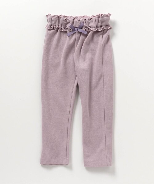 Seraph（セラフ）の「ウエストフリルスクールパンツ（その他パンツ・キッズ・アイボリー/サックスブルー/ピンク/ラベンダー/ドット・70/80/90/95/100/110/120/130/140）」の3枚目の写真