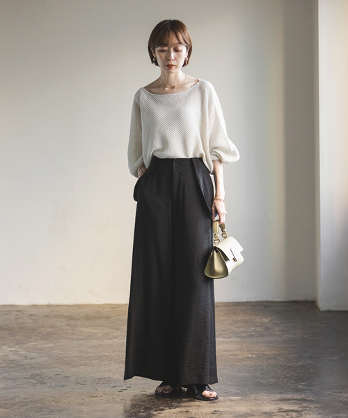 Noble(ノーブル)の「《追加》ファジーリネンサスペンダー2wayパンツ(その他パンツ・レディース・ブラック/ライトグレー/ブルー系その他・34/36/38/40)」の19枚目の写真