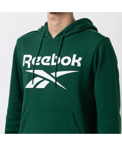 Reebok（リーボック）の「アイデンティティ ビッグロゴフーディー / IDENTITY BIG LOGO FT HOODIE（パーカー・メンズ・ダークグリーン・LARGE/MEDIUM/SMALL/XX-LARGE/X-LARGE）」の4枚目の写真