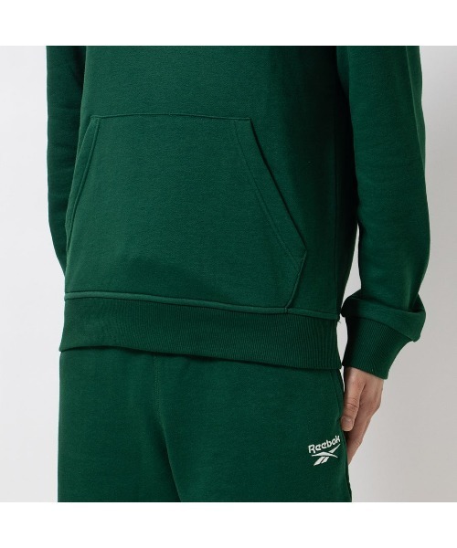 Reebok（リーボック）の「アイデンティティ ビッグロゴフーディー / IDENTITY BIG LOGO FT HOODIE（パーカー・メンズ・ダークグリーン・LARGE/MEDIUM/SMALL/XX-LARGE/X-LARGE）」の5枚目の写真