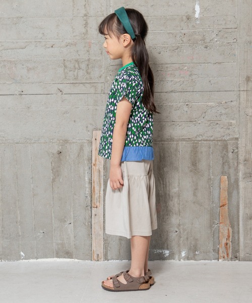 RAGMART（ラグマート）の「アートフラワープリントTシャツ（Tシャツ/カットソー・キッズ・ネイビー/レッド・100cm/110cm/120cm/130cm）」の5枚目の写真