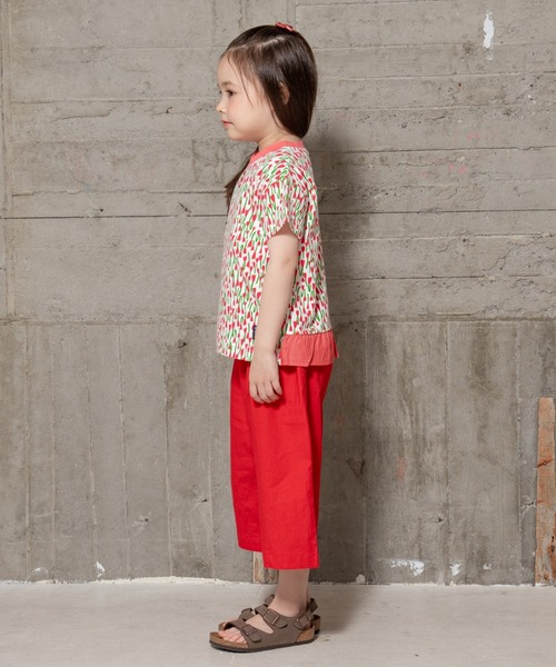 RAGMART（ラグマート）の「アートフラワープリントTシャツ（Tシャツ/カットソー・キッズ・ネイビー/レッド・100cm/110cm/120cm/130cm）」の7枚目の写真