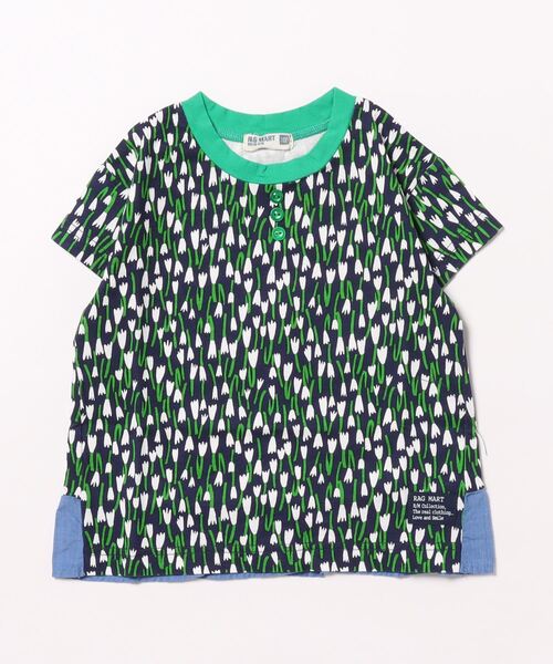 RAGMART（ラグマート）の「アートフラワープリントTシャツ（Tシャツ/カットソー・キッズ・ネイビー/レッド・100cm/110cm/120cm/130cm）」の10枚目の写真