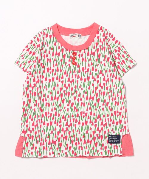 RAGMART（ラグマート）の「アートフラワープリントTシャツ（Tシャツ/カットソー・キッズ・ネイビー/レッド・100cm/110cm/120cm/130cm）」の11枚目の写真