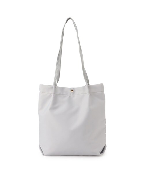 ITS'DEMO（イッツデモ）の「◆【通勤／A4対応】タックハンドル仕切り薄マチトート（トートバッグ・レディース・ライトグレー/ベージュ/ライトパープル/アイボリー/ブラック・00）」の4枚目の写真