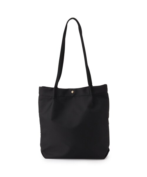 ITS'DEMO（イッツデモ）の「◆【通勤／A4対応】タックハンドル仕切り薄マチトート（トートバッグ・レディース・ライトグレー/ベージュ/ライトパープル/アイボリー/ブラック・00）」の3枚目の写真