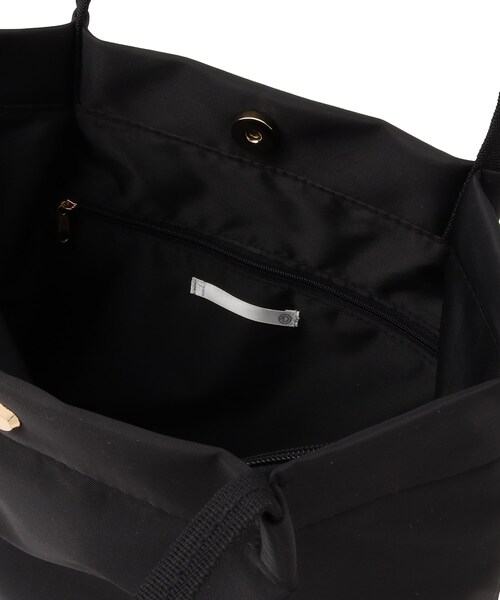 ITS'DEMO（イッツデモ）の「◆【通勤／A4対応】タックハンドル仕切り薄マチトート（トートバッグ・レディース・ライトグレー/ベージュ/ライトパープル/アイボリー/ブラック・00）」の17枚目の写真