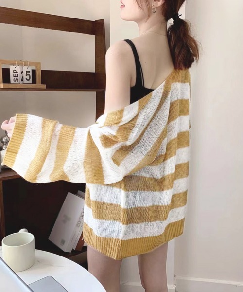 テンドレ lesTendre ニットボレロ Plage取り扱い カーディガン 長袖 ブラウン /DO ■OS レディース plage（プラージュ）の「HAZEL ニット カーディガン