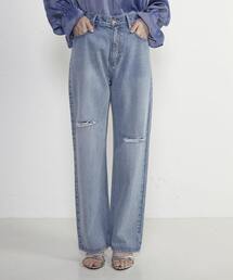 SOFFITTO（ソフィット）の「前スリット加工デニムパンツ（デニムパンツ）」