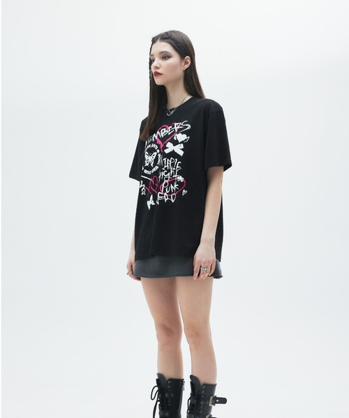LUVISTRUE（ラヴイズトゥルー）の「CL PUNK TEE（Tシャツ/カットソー・レディース・カーキ/ブラック・FREE）」の7枚目の写真
