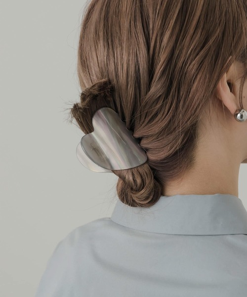SMELLY（スメリー）の「ハートジュシバンス（バレッタ/ヘアクリップ・レディース・グレー・-）」の2枚目の写真