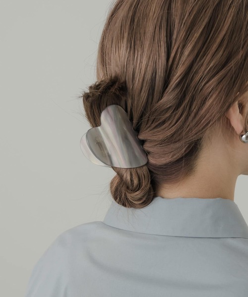 SMELLY（スメリー）の「ハートジュシバンス（バレッタ/ヘアクリップ・レディース・グレー・-）」の3枚目の写真