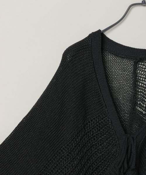 JEANASIS（ジーナシス）の「3Gマルチパターンボレロカーディガン/113332（カーディガン/ボレロ・レディース・ブラック/ブラウン/レッド・FREE）」の11枚目の写真