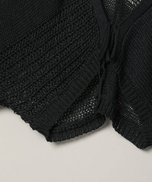 JEANASIS（ジーナシス）の「3Gマルチパターンボレロカーディガン/113332（カーディガン/ボレロ・レディース・ブラック/ブラウン/レッド・FREE）」の9枚目の写真