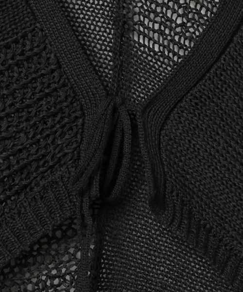 JEANASIS（ジーナシス）の「3Gマルチパターンボレロカーディガン/113332（カーディガン/ボレロ・レディース・ブラック/ブラウン/レッド・FREE）」の8枚目の写真