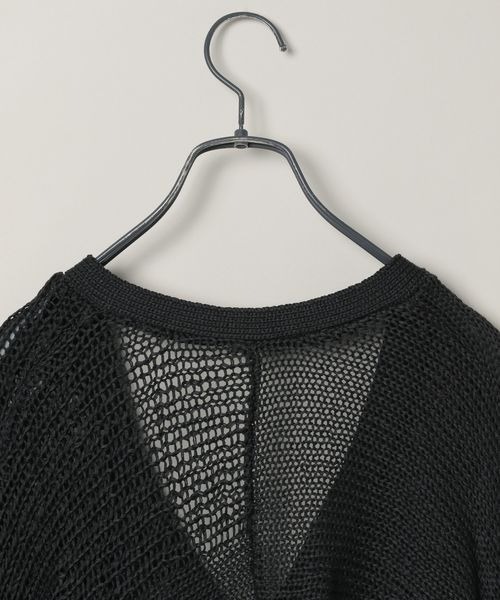 JEANASIS（ジーナシス）の「3Gマルチパターンボレロカーディガン/113332（カーディガン/ボレロ・レディース・ブラック/ブラウン/レッド・FREE）」の6枚目の写真