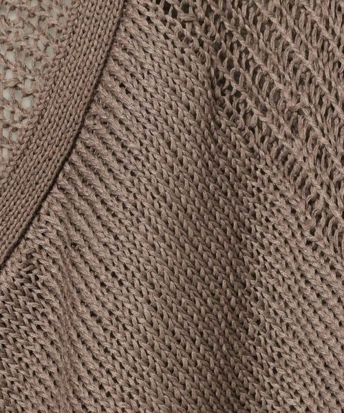 JEANASIS（ジーナシス）の「3Gマルチパターンボレロカーディガン/113332（カーディガン/ボレロ・レディース・ブラック/ブラウン/レッド・FREE）」の4枚目の写真