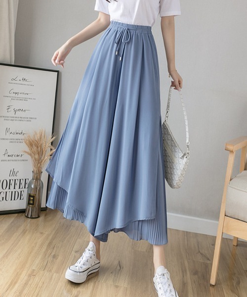 Miniministore(ミニミニストア)の「レディース ウエストゴム ガチョウパンツ(その他パンツ・レディース・ホワイト/ブルー/ブラック・FREE)」の3枚目の写真