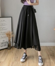 レディース ウエストゴム ガチョウパンツ