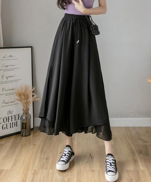 Miniministore(ミニミニストア)の「レディース ウエストゴム ガチョウパンツ(その他パンツ・レディース・ホワイト/ブルー/ブラック・FREE)」の2枚目の写真