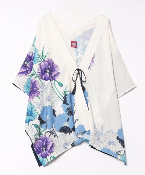 カヤ（カヤ）の「【カヤ】阿芙蓉ならい羽織（カーディガン/ボレロ・レディース・ネイビー/ライトグレー/キナリ・FREE）」の13枚目の写真