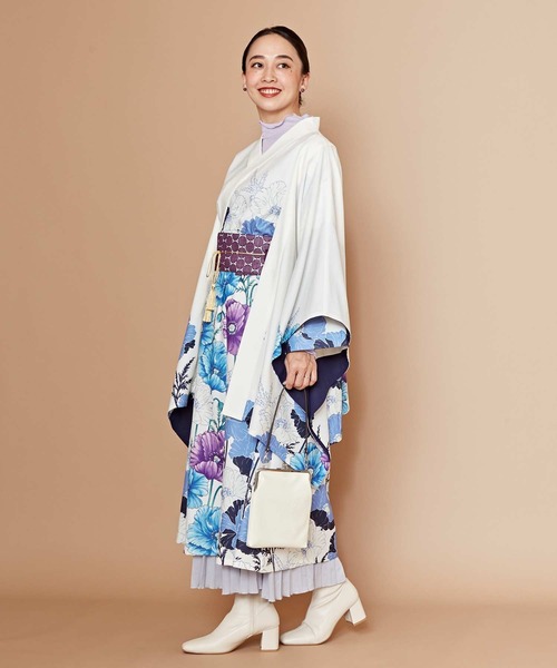 カヤ（カヤ）の「【カヤ】阿芙蓉ならい羽織（カーディガン/ボレロ・レディース・ネイビー/ライトグレー/キナリ・FREE）」の6枚目の写真