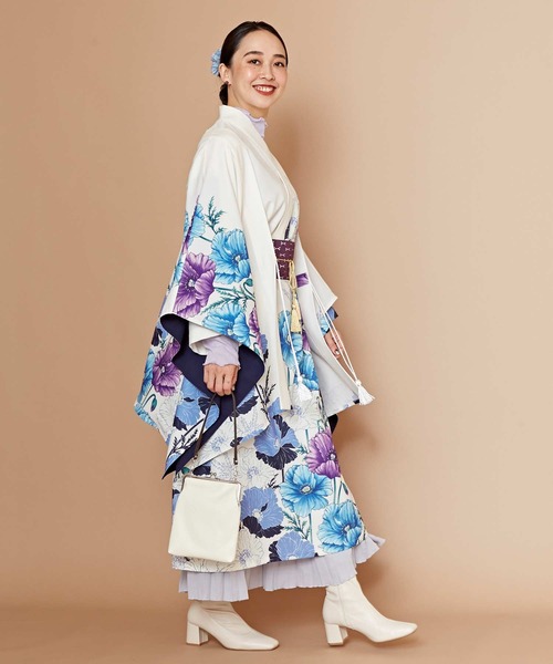 カヤ（カヤ）の「【カヤ】阿芙蓉ならい羽織（カーディガン/ボレロ・レディース・ネイビー/ライトグレー/キナリ・FREE）」の5枚目の写真