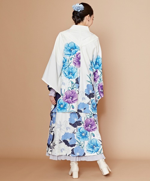 カヤ（カヤ）の「【カヤ】阿芙蓉ならい羽織（カーディガン/ボレロ・レディース・ネイビー/ライトグレー/キナリ・FREE）」の8枚目の写真