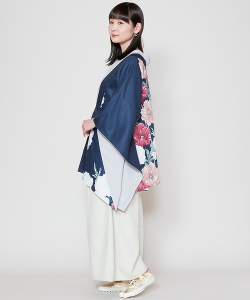 カヤ（カヤ）の「【カヤ】阿芙蓉ならい羽織（カーディガン/ボレロ・レディース・ネイビー/ライトグレー/キナリ・FREE）」の16枚目の写真