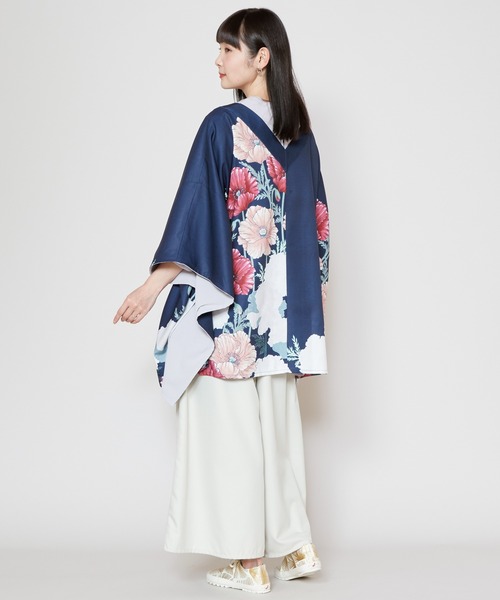 カヤ（カヤ）の「【カヤ】阿芙蓉ならい羽織（カーディガン/ボレロ・レディース・ネイビー/ライトグレー/キナリ・FREE）」の15枚目の写真