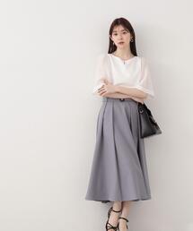 PROPORTION BODY DRESSING | ハイウエストタックフレアスカート / 1214120400(スカート)