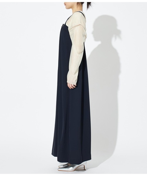 Settimissimo（セッティミッシモ）の「ドレープ アシンメトリー オールインワン ロンパース（サロペット/オーバーオール・レディース・グレー/ネイビー・M）」の11枚目の写真