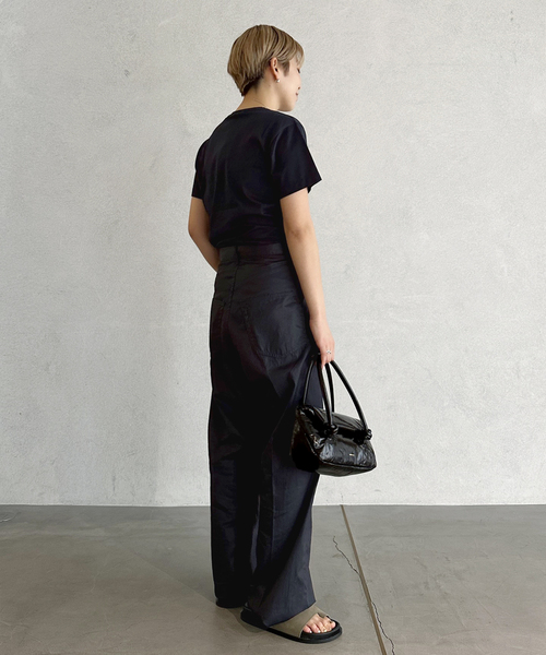 AP STUDIO（エーピーストゥディオ）の「【ndx / エヌディーエックス】Tiny T-Shirt（Tシャツ/カットソー・レディース・ブラック/ホワイト/グリーン/ネイビー・FREE）」の9枚目の写真