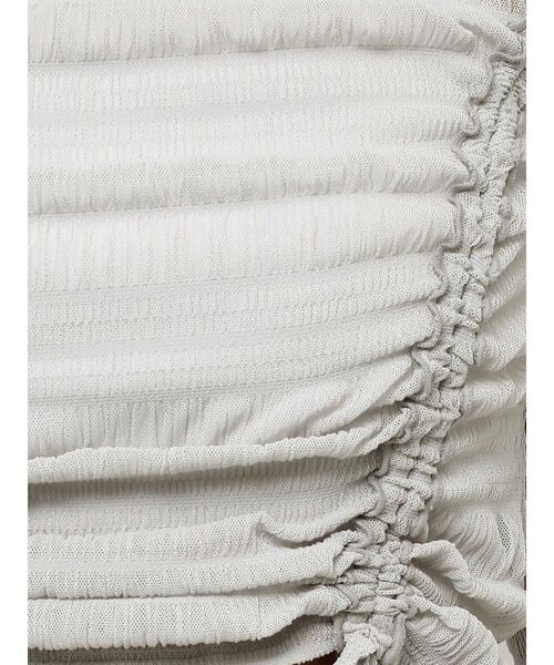 CALNAMUR（カルナムール）の「2WAYシャーリングリボントップス（Tシャツ/カットソー・レディース・ブラック/ライトブルー/ホワイト・FREE）」の18枚目の写真