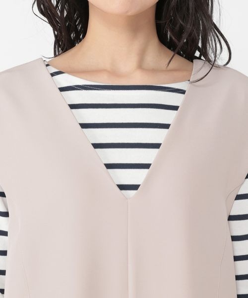 《ウタオ》Vネックオールインワン