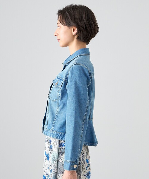 ANAYI（アナイ）の「ストレッチデニムペプラム ジャケット（デニム